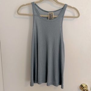 Free People Flowy High Neck Ribbed Tank Small